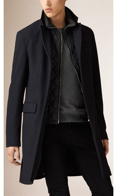 Burberry wool coat men's